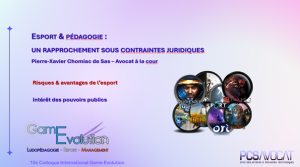 2026.05.13 – Colloque Game Evolution – Ludopédagogie et esport : Liens et contraintes